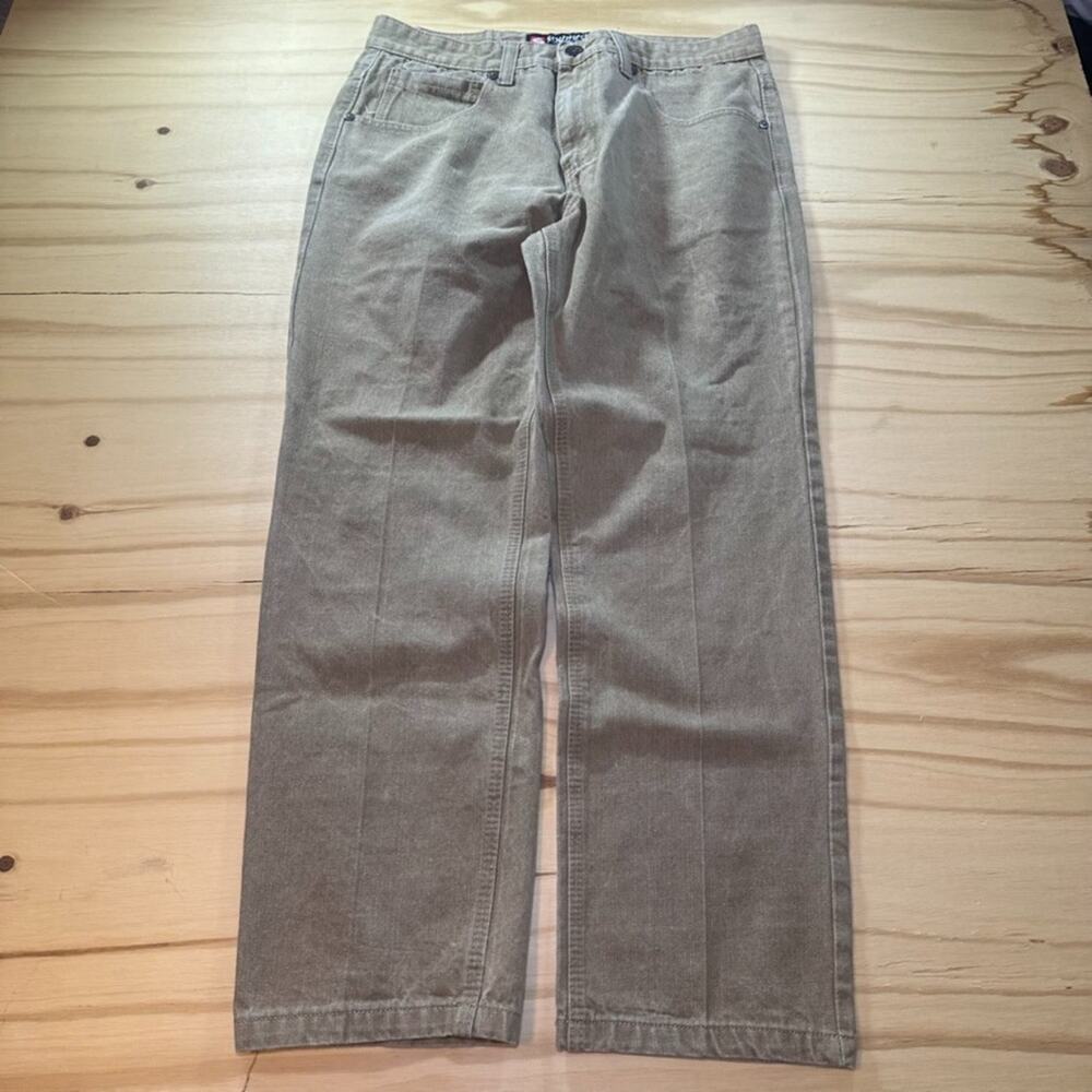 Vintage Men’s Southpole Wide Leg Beige Jeans Baggy Y2K Size 38x30 (Actual 34x30)